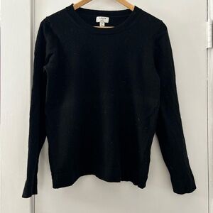 J. Crew Black Crew Neck Sweater